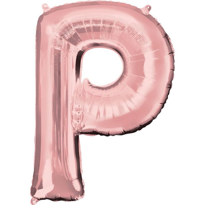 34in Rose Gold Letter Balloon (P)